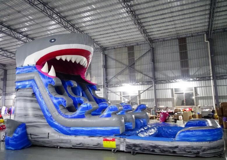 shark water slide with pool 1