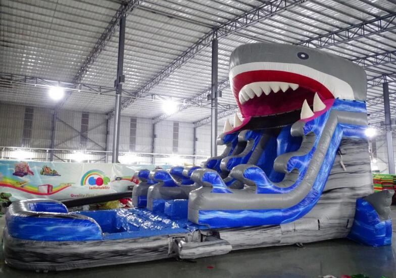 shark water slide with pool 6