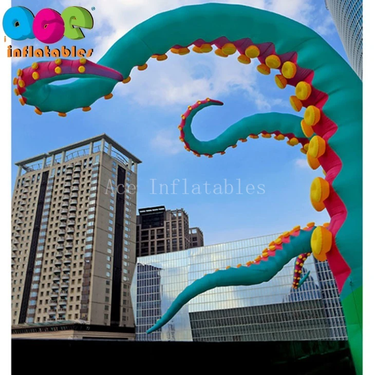 Halloween giant inflatable octopus tentacles party decoration4